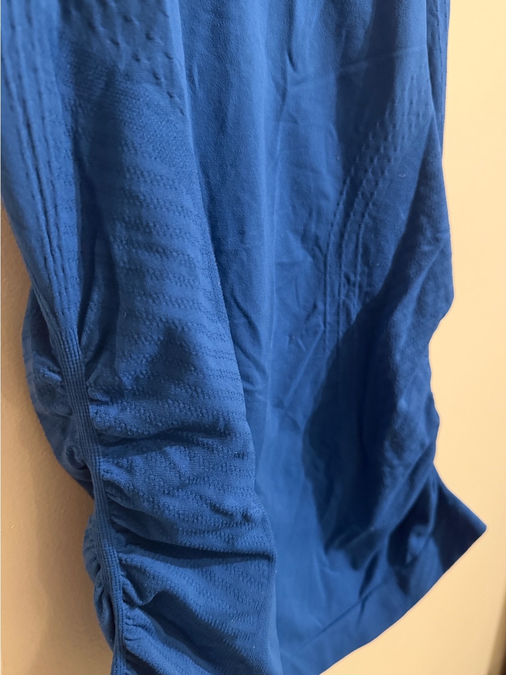 Athleta Blue Ruched Performance Tank - Picture 6 of 7